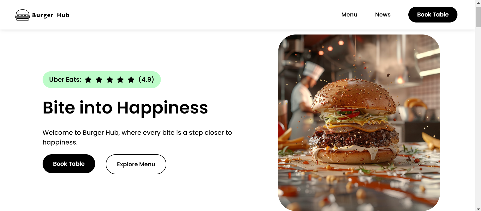 Burger Hub Website