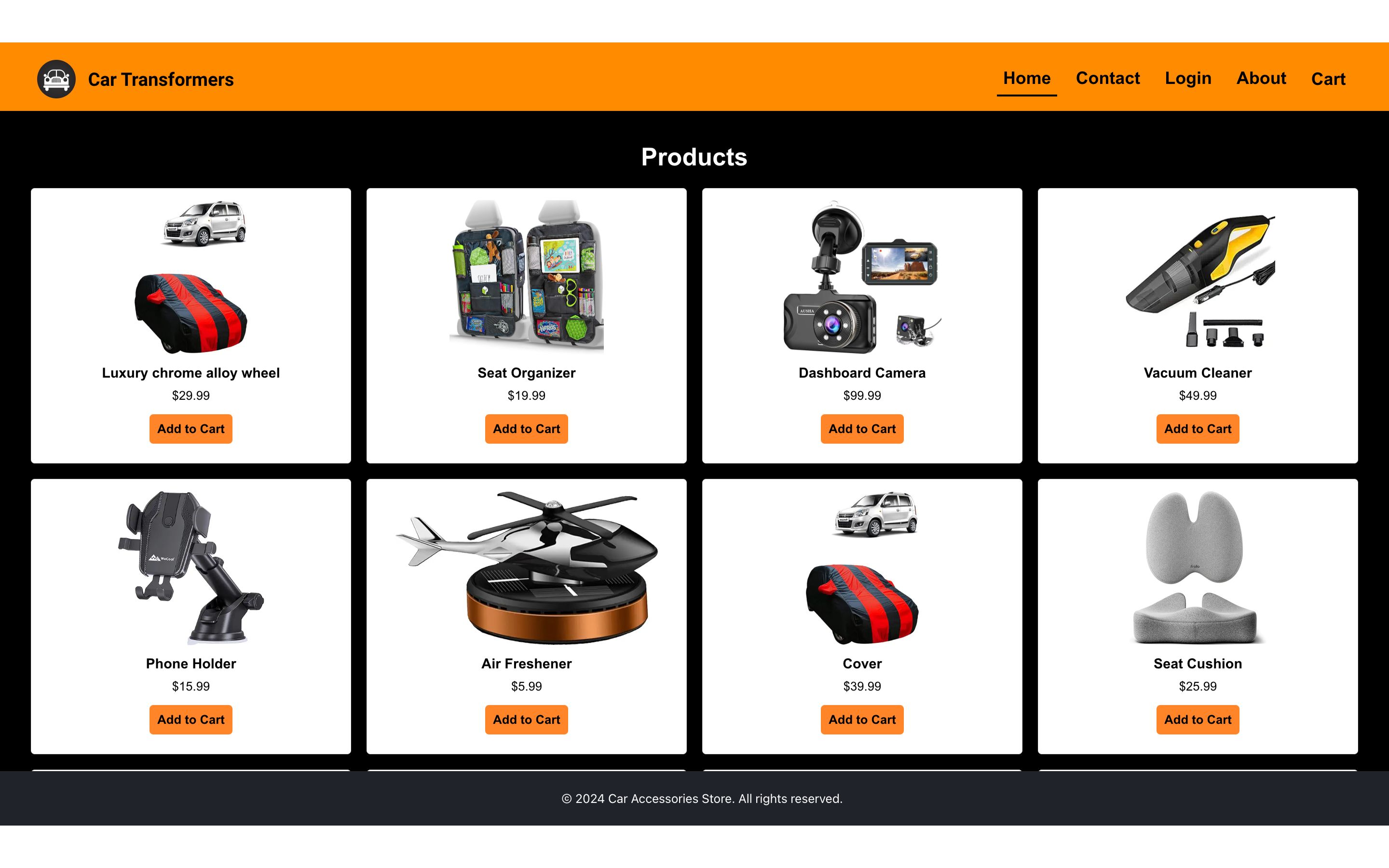 Car Transformers website